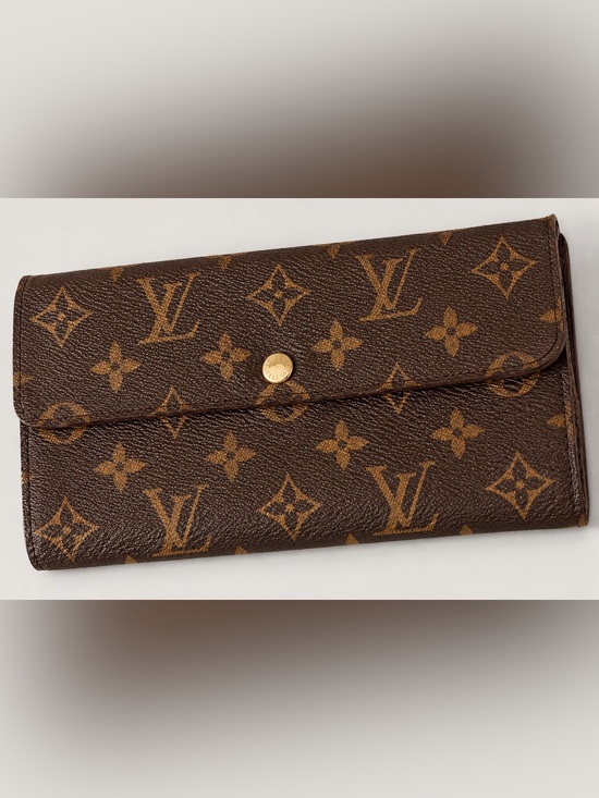 Louis Vuitton Handbags - Louis Vuitton Emilie Wallet Monogram Canvas Brown Long Wallet Snap Closure LV